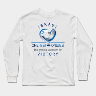 One Heart One Beat - Shirts in solidarity with Israel Long Sleeve T-Shirt